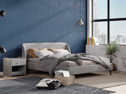 Кровать Сонум Rosa Кашемир Серый 180х200