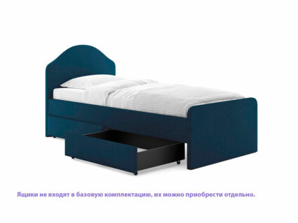 Кровать Сонум Emma Микровелюр белый 90х200