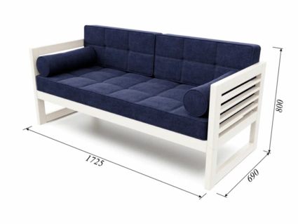 Диван Арско Сега трехместный синий