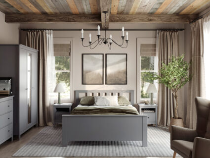 Кровать Гуд Лакк Сага серая