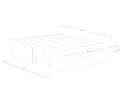 Диван Сонум Glen Микровелюр	лиловый Длина 170 см