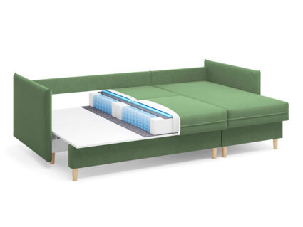 Диван Сонум Rain угловой Лаунж Светло-серый Длина 240 см