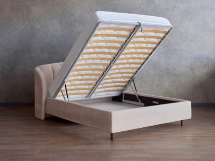 Кровать Сонум Valencia Кашемир Горчичный (с подъемным механизмом) 200х200