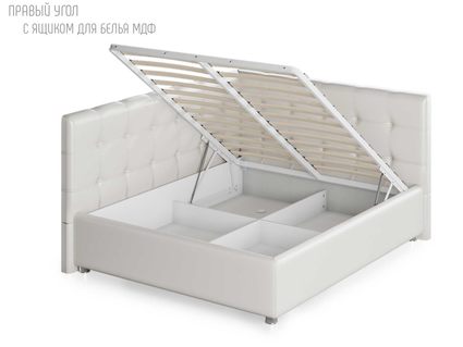 Кровать Nuvola Sabina угловая Velutto 22 (с подъемным механизмом)