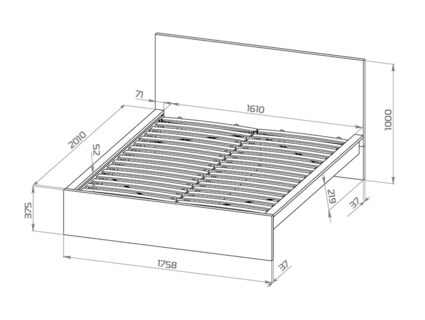 Кровать Гуд Лакк Варма Сэнг 160х200