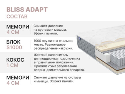 Матрас Димакс Bliss Adapt 95х190