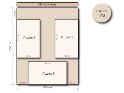 Кровать Mr.Mattress Site Box экокожа Beige 140х200