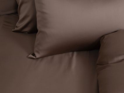 Простыня German Grass Havana Brown Brilliant Grass на резинке 160х200