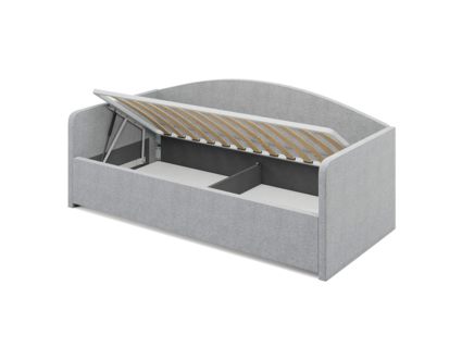 Кровать Сонум Uno Кашемир Светло-серый (с подъемным механизмом) 80х200