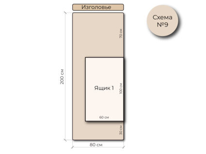 Кровать Mr.Mattress Site Box экокожа Black 80х200