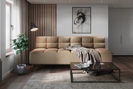 Диван Арско Нельсон трехместный бежевый