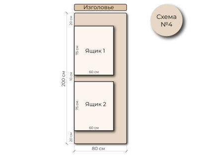 Кровать Mr.Mattress Site Box экокожа White 140х190