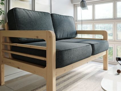 Диван Арско Бергер Мини двухместный серый Длина 136 см