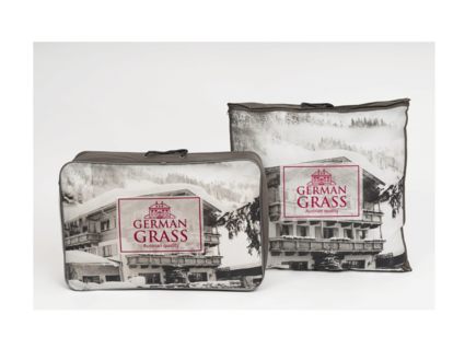 Подушка German Grass King Down Grass трехкамерная 3D с бортиком упругая 50х90