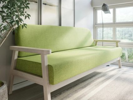 Диван Арско Флори трехместный салатовый
