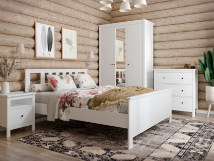 Кровать Гуд Лакк Сага белая 90х200