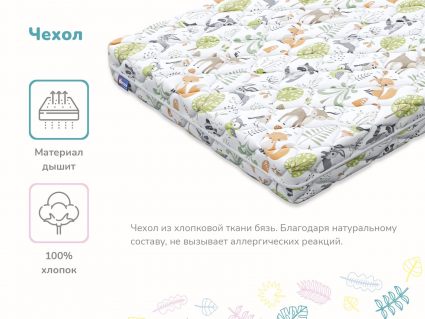 Матрас Димакс Дрёмушка Лайт х/б 60х195