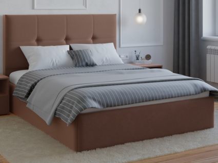 Кровать Lonax Алегра велюр Dolly-8 (с основанием)