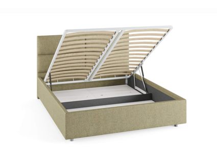 Кровать Сонум Omega Кашемир Светло-серый (с подъемным механизмом) 140х200