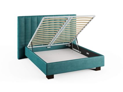 Кровать Сонум Barbara Рогожка Графит (с подъемным механизмом) 200х190